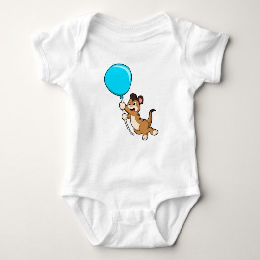 Meerkat met ballon romper (Voorkant)