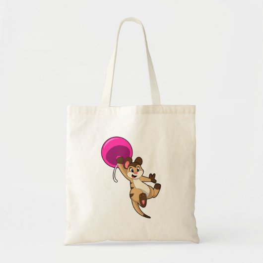 Meerkat met ballon tote bag (Voorkant)