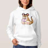 Meerkat met beker koffie hoodie (Voorkant)