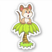 Meerkat met boom sticker (Voorkant)