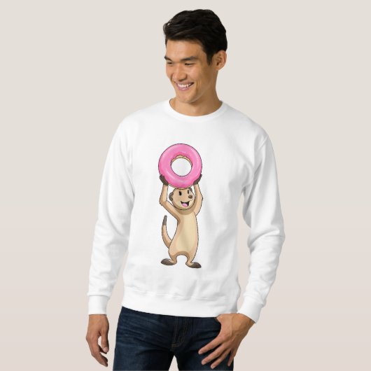 Meerkat met Donut Trui (Voorkant volledig)