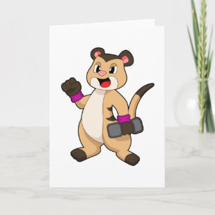 Meerkat met Dumbbell Kaart
