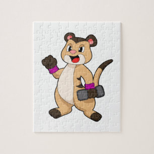 Meerkat met Dumbbell Legpuzzel