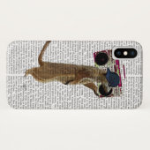 Meerkat met getto Blaster 2 van de Boom Box Case-Mate iPhone Case (Achterkant (horizontaal))