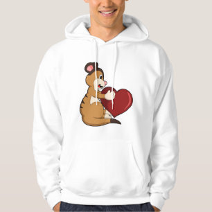 Meerkat met hart hoodie