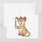 Meerkat met koffie en koffie.PNG Briefkaart (Voorkant / Achterkant)