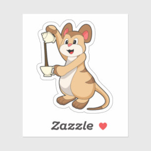 Meerkat met koffie en koffie.PNG Sticker