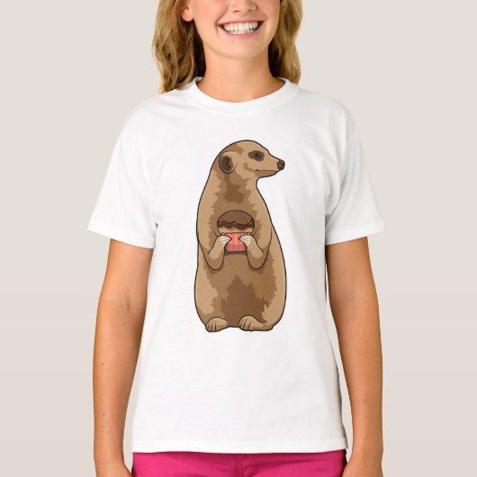 Meerkat met Muffin T-shirt (Voorkant)