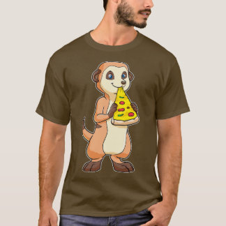 Meerkat met Piece de Pizza T-shirt