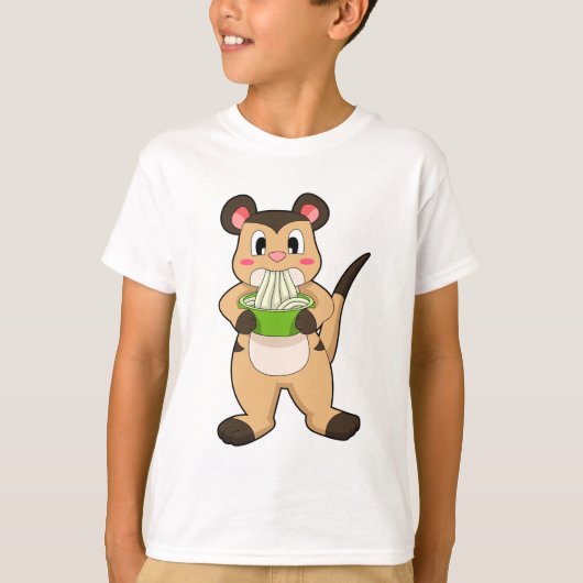 Meerkat met Ramen T-shirt (Voorkant)
