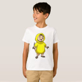 Meerkat met regenjas t-shirt (Voorkant volledig)