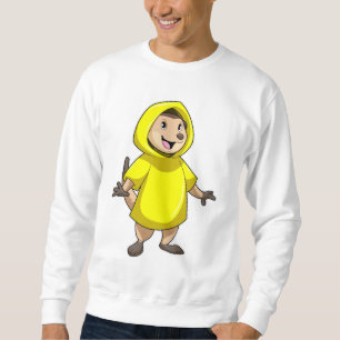 Meerkat met regenjas trui