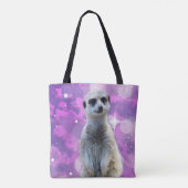Meerkat met spaarpjes, tote bag (Achterkant)