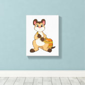 Meerkat met tas canvas afdruk (Insitu (Houten vloer))