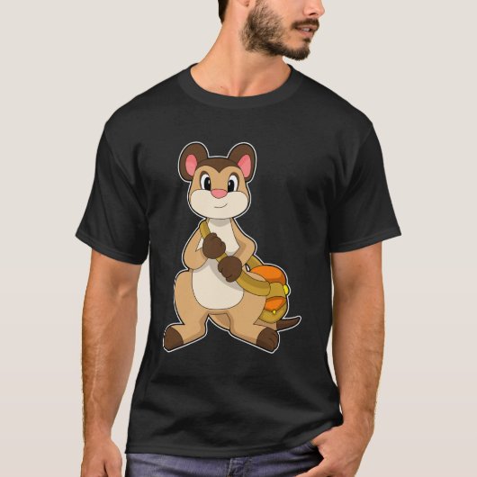 Meerkat met tas t-shirt (Voorkant)