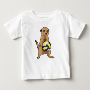 Meerkat met volleybal