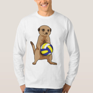 Meerkat met volleybal t-shirt