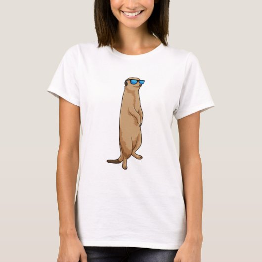 Meerkat met zonnebril t-shirt (Voorkant)
