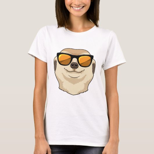 Meerkat met zonnebril t-shirt (Voorkant)