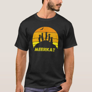 Meerkat Mongoose Kalahari Desert Sunset Safari T-shirt