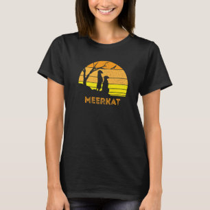Meerkat Mongoose Kalahari Desert Sunset Safari T-shirt