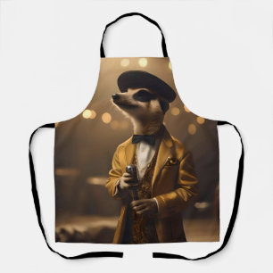 Meerkat Moonlight: Serenade van een Crooner Schort