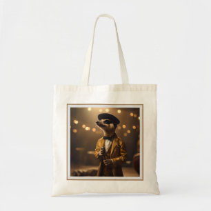 Meerkat Moonlight: Serenade van een Crooner Tote Bag