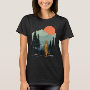 Meerkat Mountain Sky Flying Wild Animal Suricata T-shirt