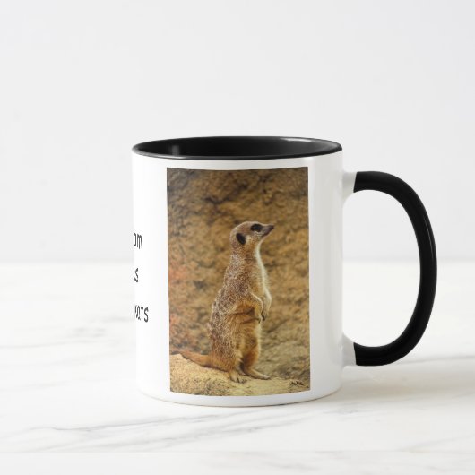 Meerkat Mug personnalisé (Droite)