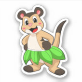 Meerkat op Ballet Dance Sticker (Voorkant)