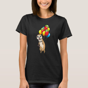 Meerkat op ballonnen t-shirt