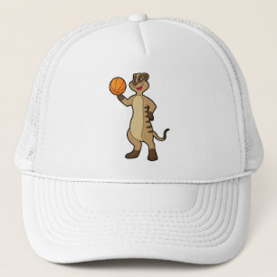 Meerkat op Basketball Sports Trucker Pet