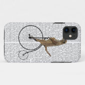 Meerkat op Black Penny Farthing Case-Mate iPhone Case (Achterkant (horizontaal))