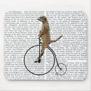Meerkat op Black Penny Farthing Muismat