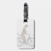 Meerkat op fiets bagagelabel (Achterkant verticaal)