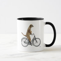 Meerkat op fiets