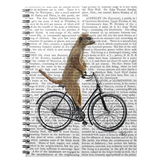 Meerkat op fiets notitieboek (Voorkant)