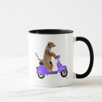Meerkat op Lila bromfietsen