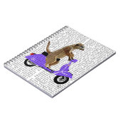 Meerkat op Lila bromfietsen Notitieboek (Linkerzijde)