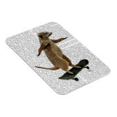 Meerkat op skateboard 2 magneet (Rechterzijde)