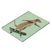 Meerkat op skateboard 3 notitieboek (Linkerzijde)