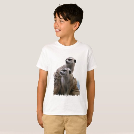 Meerkat Pair Kind T-Shirt (Voorkant volledig)