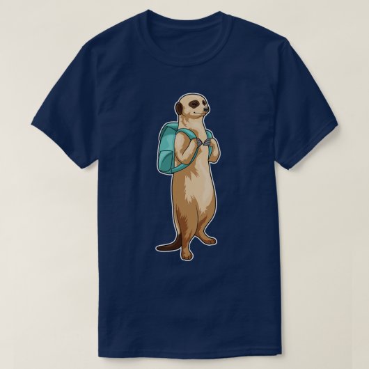 Meerkat Schooltas T-shirt (Design voorkant)