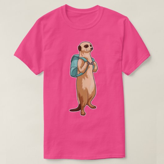Meerkat Schooltas T-shirt (Design voorkant)