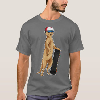 Meerkat Skateboard Sport T-shirt