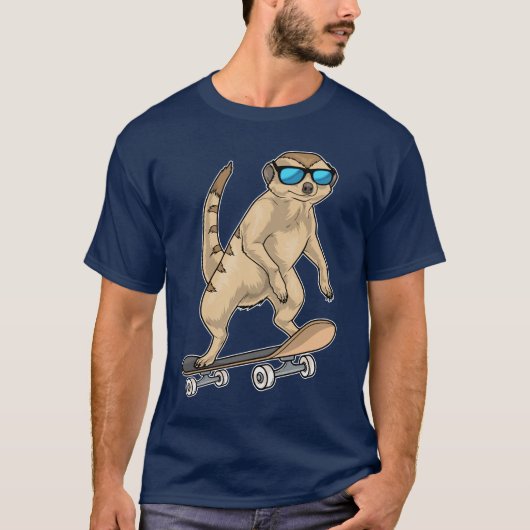 Meerkat Skateboard T-shirt (Voorkant)