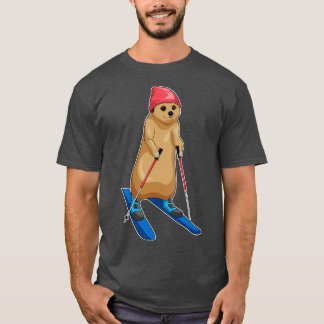 Meerkat Skier Ski T-shirt