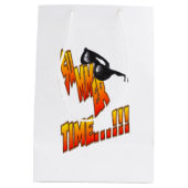 Meerkat Summer Time Gift Bag Medium Cadeauzakje (Achterkant)