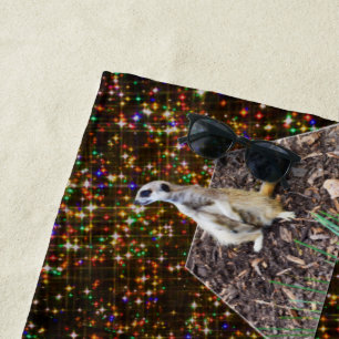 Meerkat Twinkle Stars, Serviette de plage