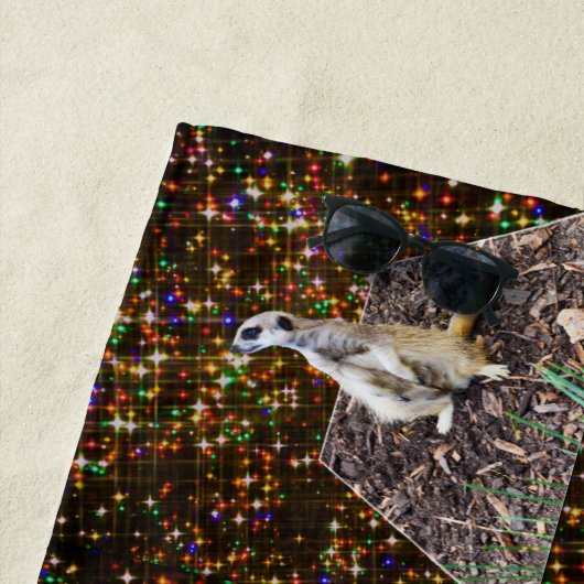 Meerkat Twinkle Stars, Serviette de plage (En situation)